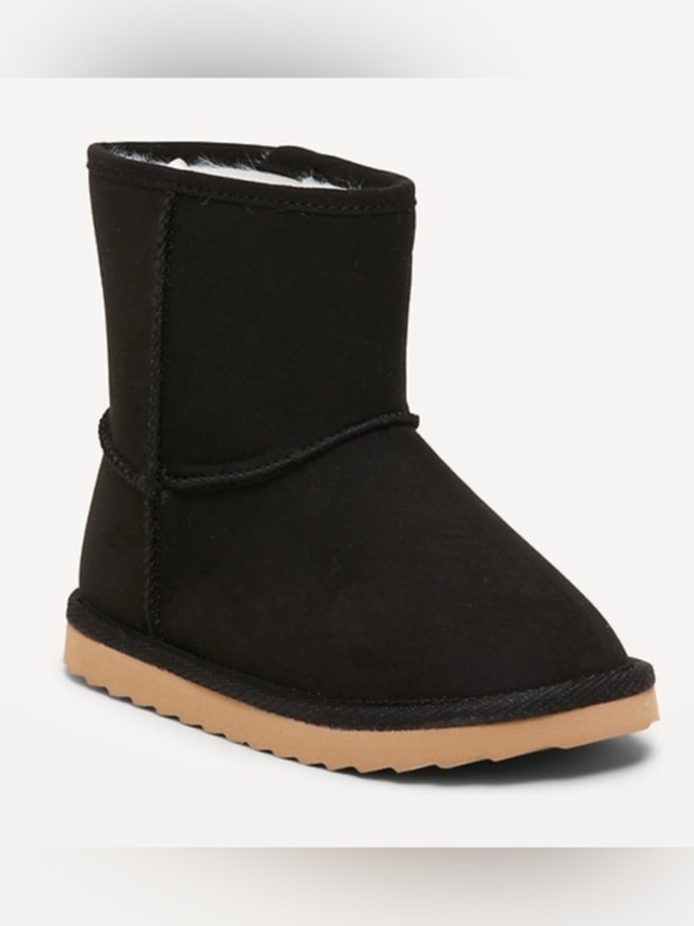 NEW…Kids Faux Suede Faux Fur Lined Boots